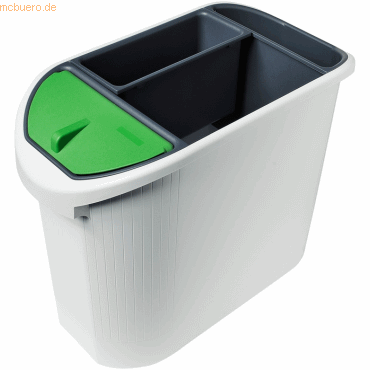 Exacompta Papierkorb Top Line ko 26L lichtgrau/anthrazit