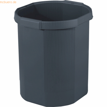 4 x Exacompta Papierkorb EcoBlack Octo 18l schwarz