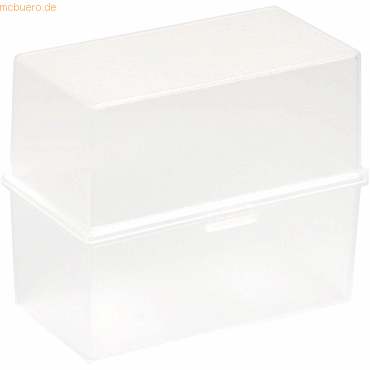 Exacompta Karteikasten A6 quer Linicolor glasklar