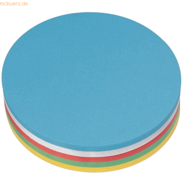 Nobo Moderationskarte Kreis 18,5cm VE=250 Stck sortiert