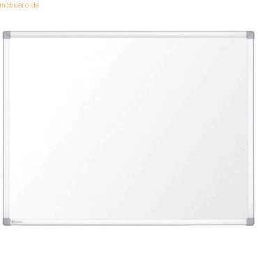 Nobo Weißwandtafel Prestige Emaille magnetisch Alurahmen 120x90cm weiß