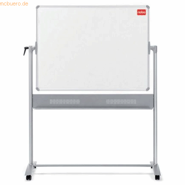 Nobo Dreh-Weiwandtafel Basic Mobil Melamin Aluminiumrahmen 150x120cm