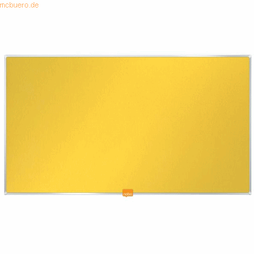 Nobo Filz-Notiztafel Widescreen 32 Zoll Aluminiumrahmen 722x412mm gelb