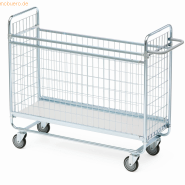 Helge Nyberg Vierwandwagen Serie 100 1 Etage 120x42,5cm silber