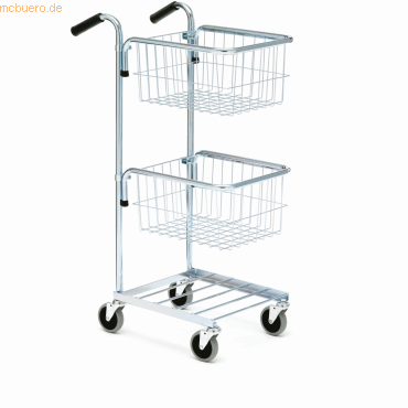 Helge Nyberg Miniwagen 2 Krbe 3 Etagen 40,5x30cm silber