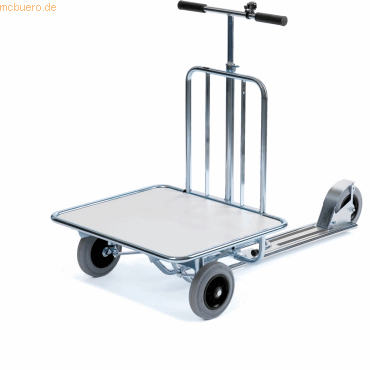 Helge Nyberg Rollerwagen Modell 87 1 Etage 68x58cm silber