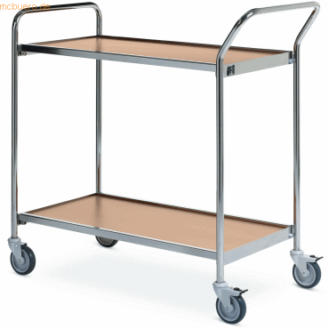 Helge Nyberg Tischwagen 1 Fahrhandgriff 1 Stirnseite 2 Etagen 80x42cm