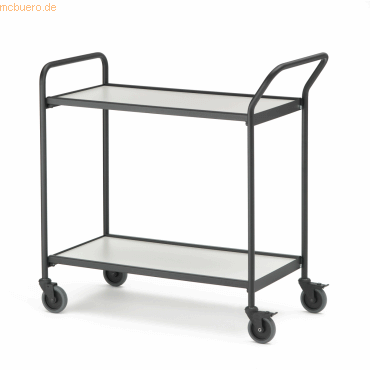 Helge Nyberg Tischwagen 1 Fahrhandgriff 1 Stirnseite 2 Etagen 80x42cm