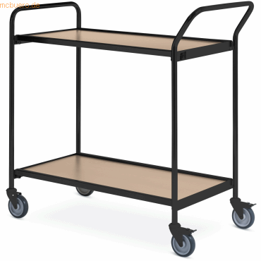 Helge Nyberg Tischwagen 1 Fahrhandgriff 1 Stirnseite 2 Etagen 80x42cm