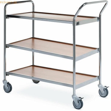Helge Nyberg Tischwagen 1 Fahrhandgriff 1 Stirnseite 3 Etagen 80x42cm