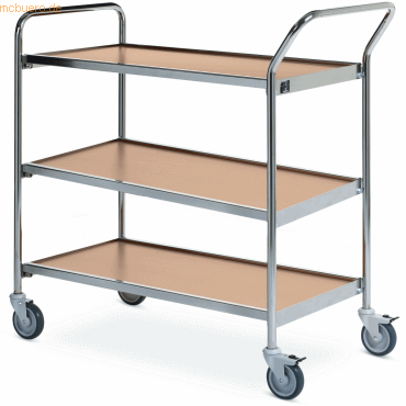 Helge Nyberg Tischwagen 1 Fahrhandgriff 1 Stirnseite 3 Etagen 80x42cm