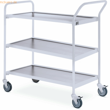 Helge Nyberg Tischwagen 1 Fahrhandgriff 1 Stirnseite 3 Etagen 80x42cm