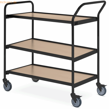 Helge Nyberg Tischwagen 1 Fahrhandgriff 1 Stirnseite 3 Etagen 80x42cm