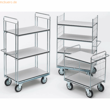 Helge Nyberg Etagenwagen ESD Serie 400 2 Etagen 160x62cm silber
