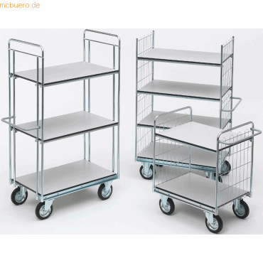 Helge Nyberg Etagenwagen ESD Serie 400 2 Etagen 160x82cm silber