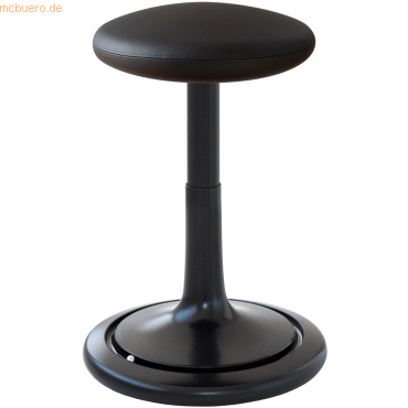 Ongo Sitz- und Stehhocker Classic regular 42-64cm skai Kunstleder schw
