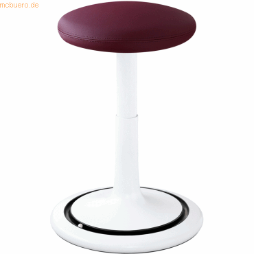 Ongo Sitz- und Stehhocker Classic regular 42-64cm skai nature base wei