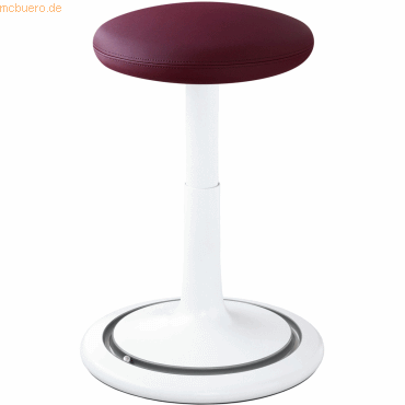 Ongo Sitz- und Stehhocker Classic regular 42-64cm skai nature base wei