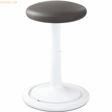 Ongo Sitz- und Stehhocker Classic regular 42-64cm Leder wei/grau/wei