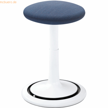 Ongo Sitz- und Stehhocker Classic regular 42-64cm Kvadrat remix wei/j