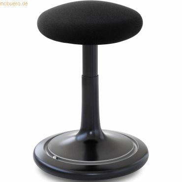 Ongo Sitz- und Stehhocker Classic tall 55-77cm Gestrick schwarz/schwar