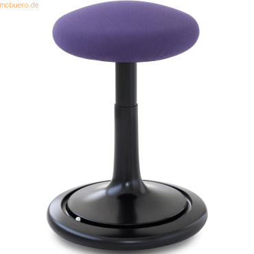 Ongo Sitz- und Stehhocker Classic tall 55-77cm Gestrick schwarz/lila/s
