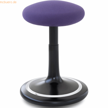 Ongo Sitz- und Stehhocker Classic tall 55-77cm Gestrick schwarz/lila/w