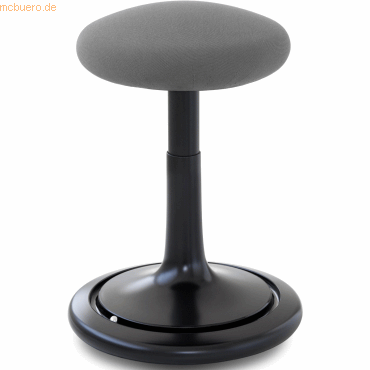 Ongo Sitz- und Stehhocker Classic tall 55-77cm Gestrick schwarz/grau/s