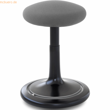 Ongo Sitz- und Stehhocker Classic tall 55-77cm Gestrick schwarz/grau/s