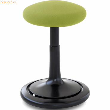 Ongo Sitz- und Stehhocker Classic tall 55-77cm Gestrick schwarz/hellgr