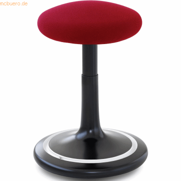 Ongo Sitz- und Stehhocker Classic tall 55-77cm Gestrick schwarz/dunkel