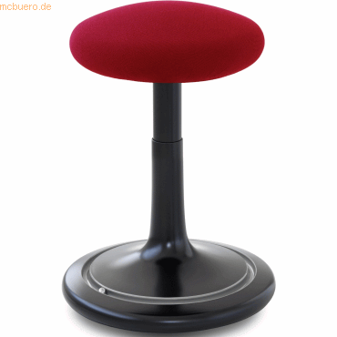 Ongo Sitz- und Stehhocker Classic tall 55-77cm Gestrick schwarz/dunkel