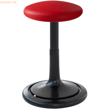 Ongo Sitz- und Stehhocker Classic tall 55-77cm skai Kunstleder schwarz