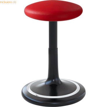 Ongo Sitz- und Stehhocker Classic tall 55-77cm skai Kunstleder schwarz