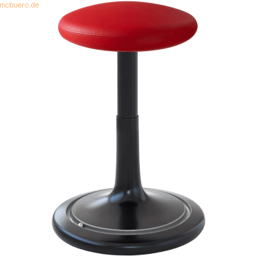 Ongo Sitz- und Stehhocker Classic tall 55-77cm skai Kunstleder schwarz
