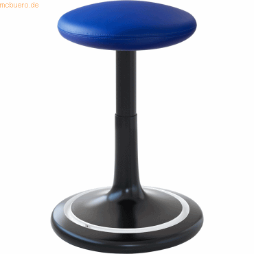 Ongo Sitz- und Stehhocker Classic tall 55-77cm skai Kunstleder schwarz
