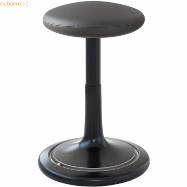 Ongo Sitz- und Stehhocker Classic tall 55-77cm skai Kunstleder schwarz