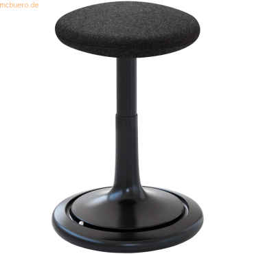Ongo Sitz- und Stehhocker Classic tall 55-77cm Kvadrat divina schwarz/
