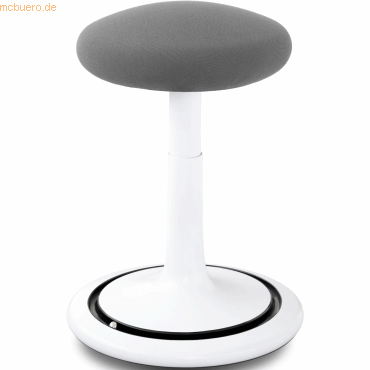 Ongo Sitz- und Stehhocker Classic tall 55-77cm Gestrick wei/grau/schw