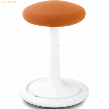 Ongo Sitz- und Stehhocker Classic tall 55-77cm Gestrick wei/orange/we