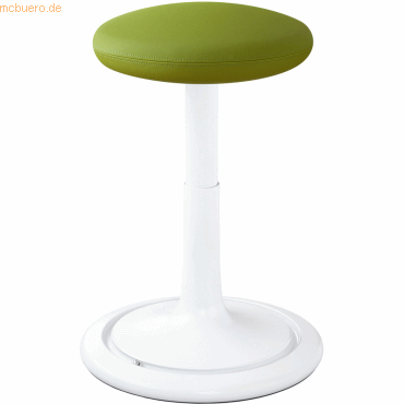 Ongo Sitz- und Stehhocker Classic tall 55-77cm skai nature base wei/h