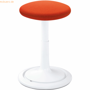 Ongo Sitz- und Stehhocker Classic tall 55-77cm Kvadrat remix wei/oran
