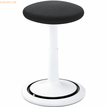 Ongo Sitz- und Stehhocker Classic tall 55-77cm Kvadrat remix wei/anth