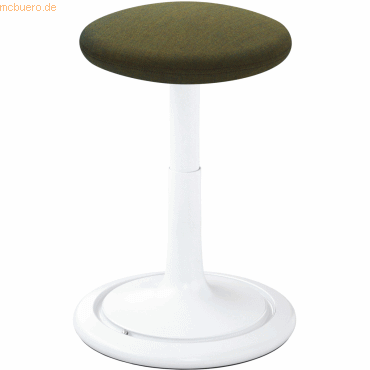 Ongo Sitz- und Stehhocker Classic tall 55-77cm Kvadrat remix wei/oliv