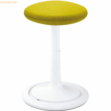 Ongo Sitz- und Stehhocker Classic tall 55-77cm Kvadrat divina wei/gel