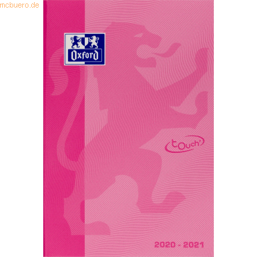 10 x Oxford Schülerkalender 12x18cm 1 Tag/Seite Touch 2020/2021