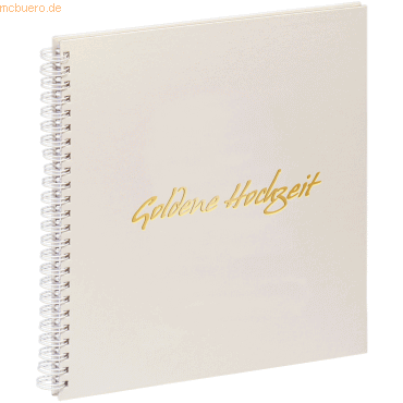 Pagna Spiralalbum Hochzeit 31x32cm 40 Seiten Goldene Hochzeit
