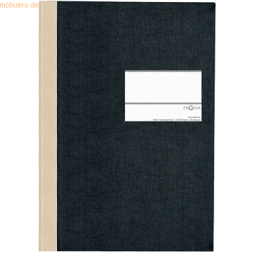 Pagna Geschftsbuch Classica A4 liniert schwarz