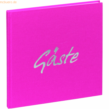 Pagna Gstebuch 24,5x24,5cm 180 Seiten dunkelrosa