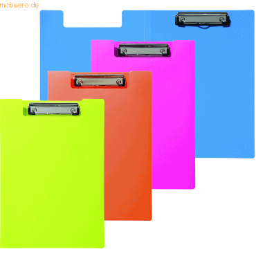 8 x Pagna Blockmappe Trend A4 PP farbig sortiert